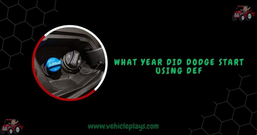 What Year Did Dodge Start Using Def